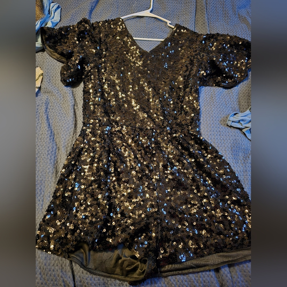 Black Sparkly Bodysuit